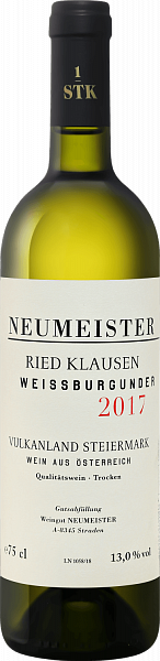 Weissburgunder Ried Klausen Vulkanland Steiermark DAC Neumeister, 0.75 л